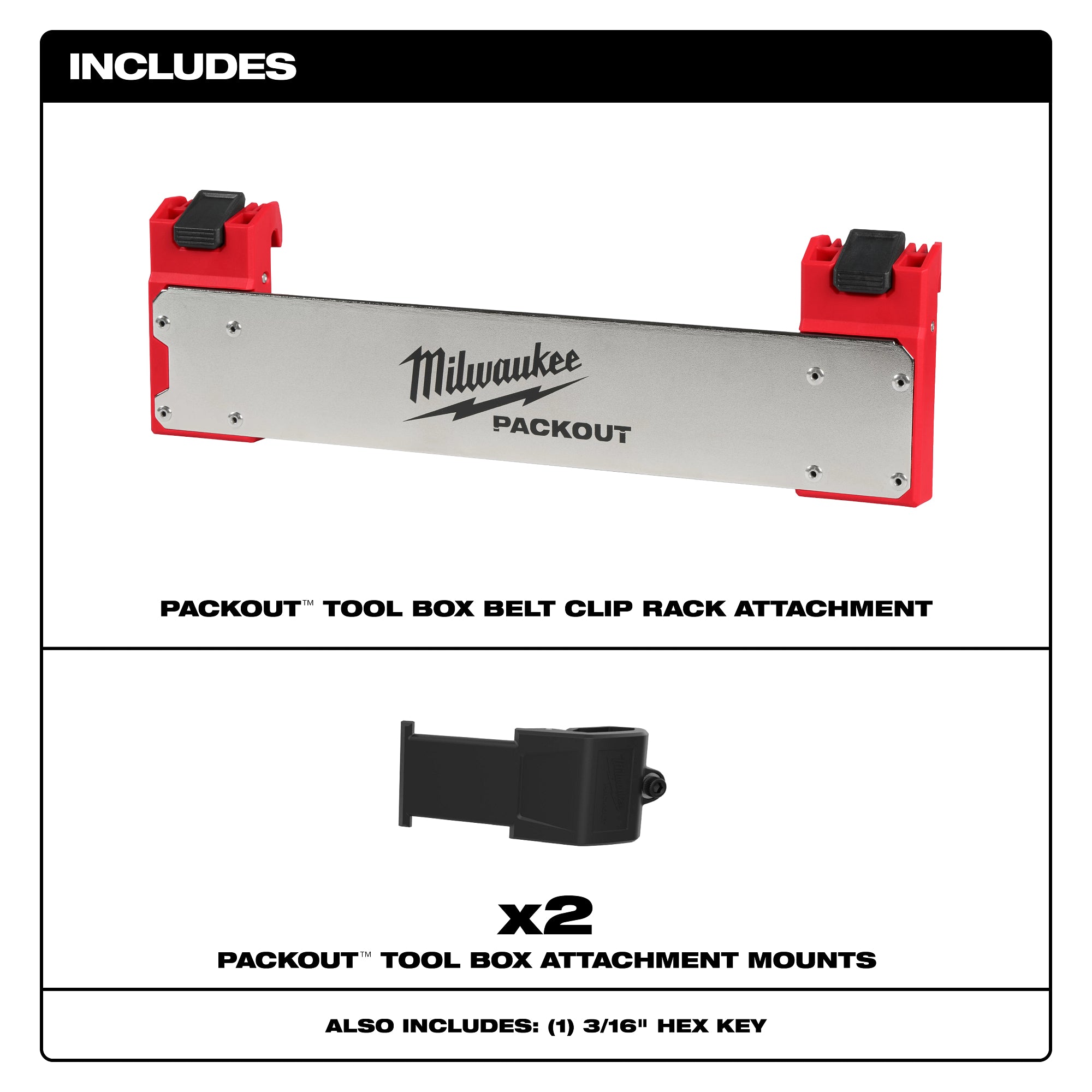 ACCESSOIRE AVEC FIXATION POUR SUPPORT À PINCES POUR PACKOUT