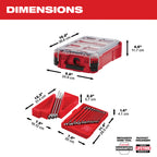 SET OF 15 SAE COMBINATION WRENCHES PACKOUT