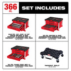 ENSEMBLE D'OUTILS À MAIN POUR MÉCANICIEN PACKOUT (366MCX)