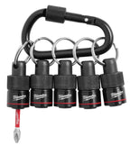 PORTE-EMBOUTS 1/4'' 5 MCX AVEC MOUSQUETON