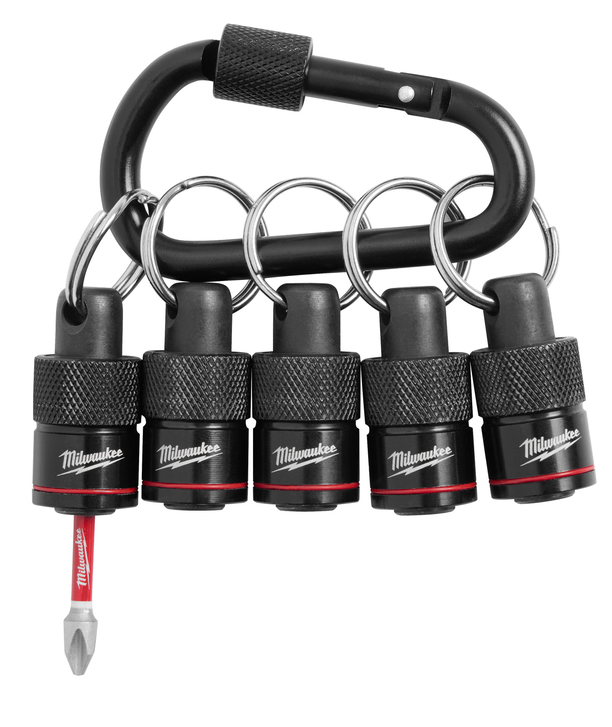 PORTE-EMBOUTS 1/4'' 5 MCX AVEC MOUSQUETON