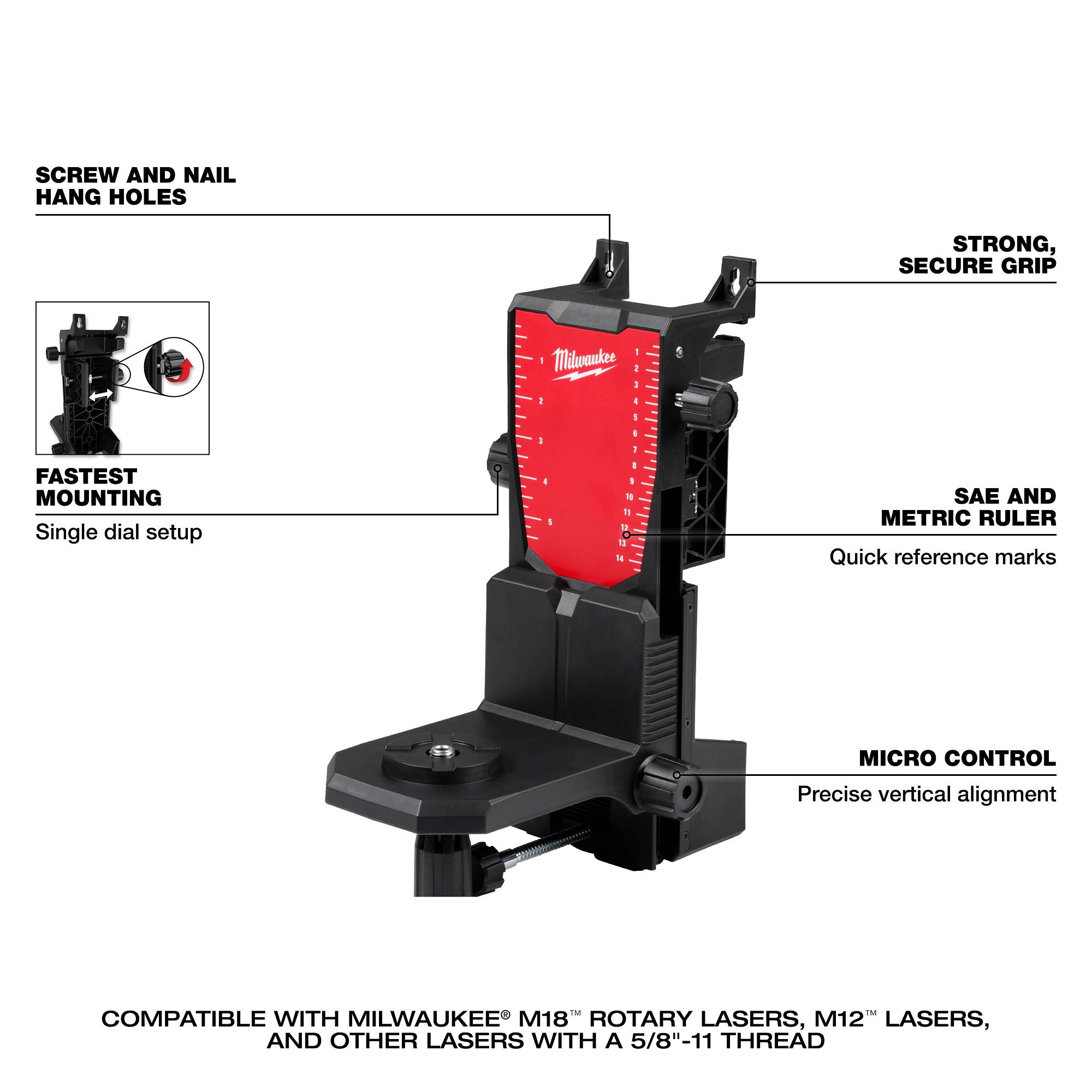 M18 GREEN ROTARY LASER LEVEL KIT (RECEIVER & TRIPOD)