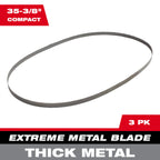 LAME SCIE À RUBAN 35-3/8'' MÉTAL ÉPAIS 8/10 DENTS PP (PQT 3)