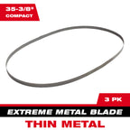 LAME SCIE À RUBAN 35-3/8'' MÉTAL MINCE 12/14 DENTS (PQT 3)