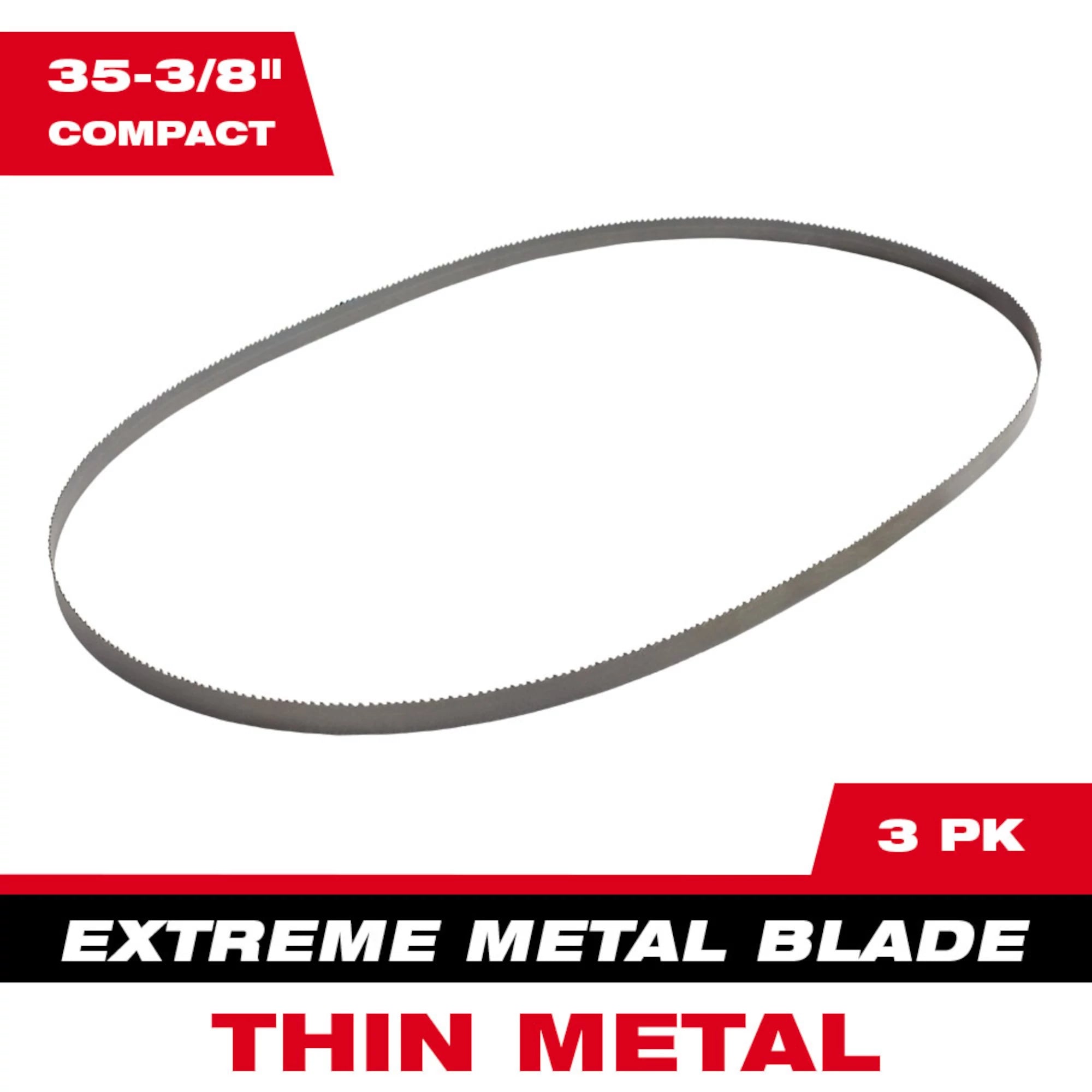 LAME SCIE À RUBAN 35-3/8'' MÉTAL MINCE 12/14 DENTS (PQT 3)