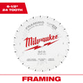 6-1/2" X 24-TOOTH WHITE FRAMING BLADE