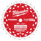 LAME 7-1/4'' X 24 DENTS À CHARPENTE ROUGE
