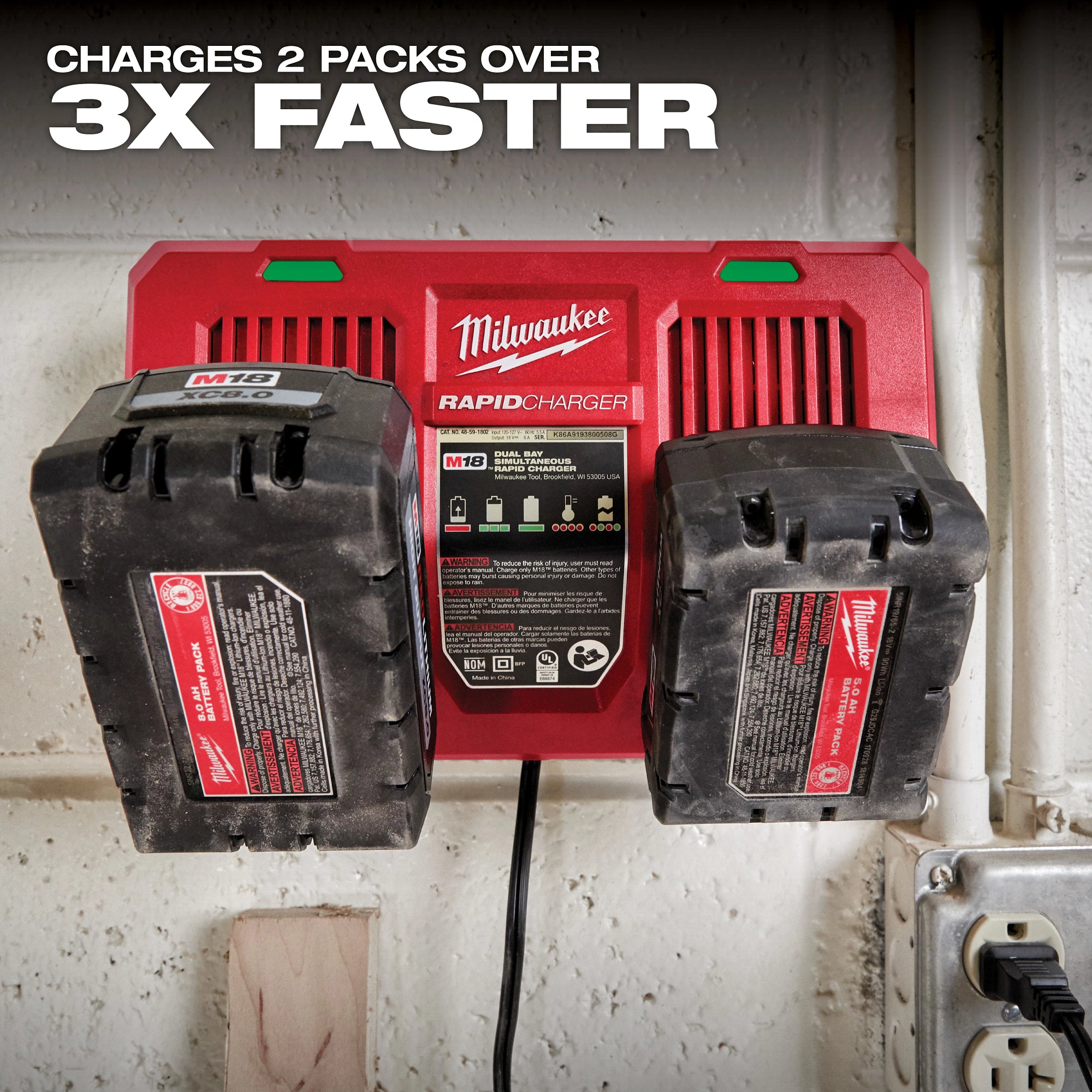 CHARGEUR RAPIDE DOUBLE M18