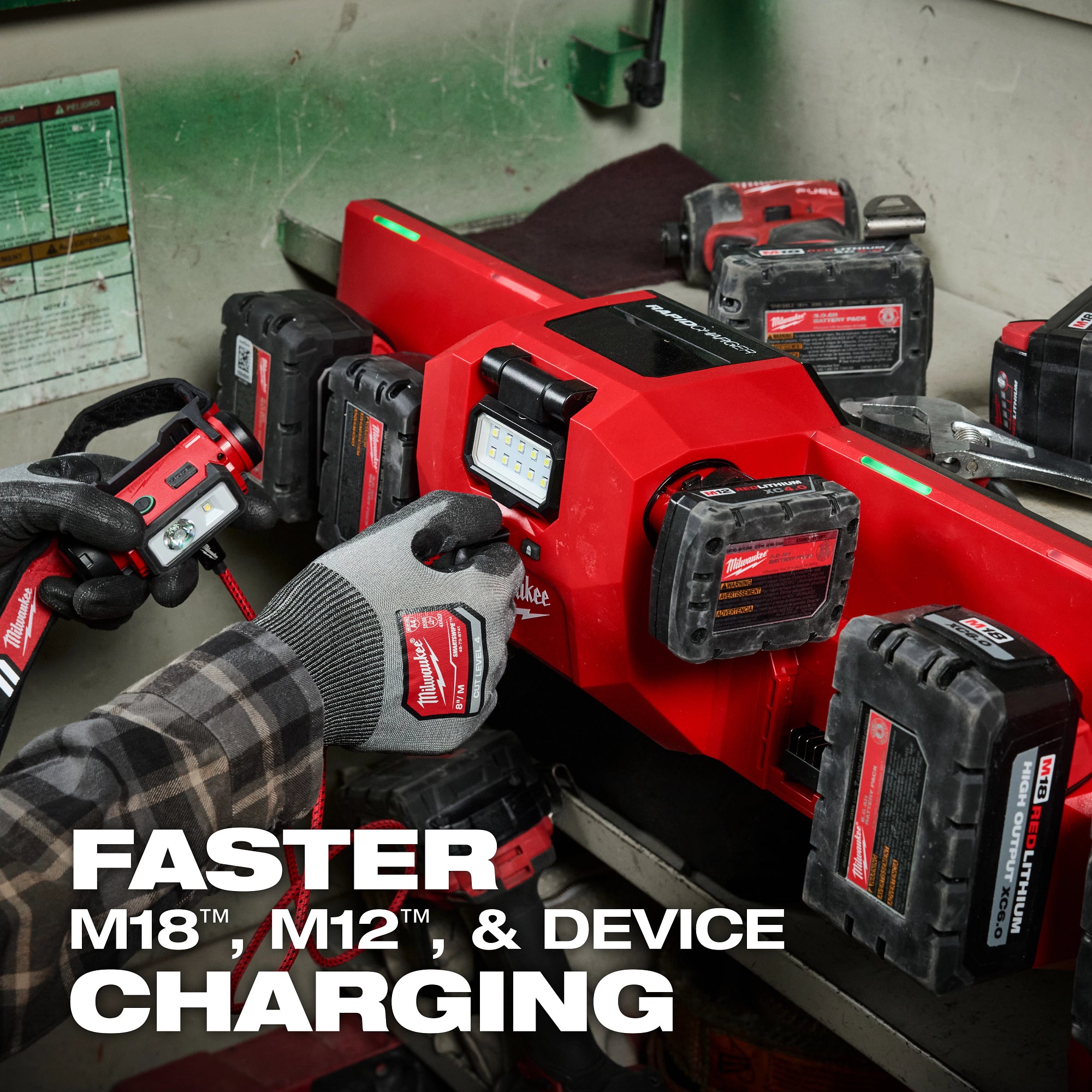 CHARGEUR RAPIDE GANGBOX M12 & M18