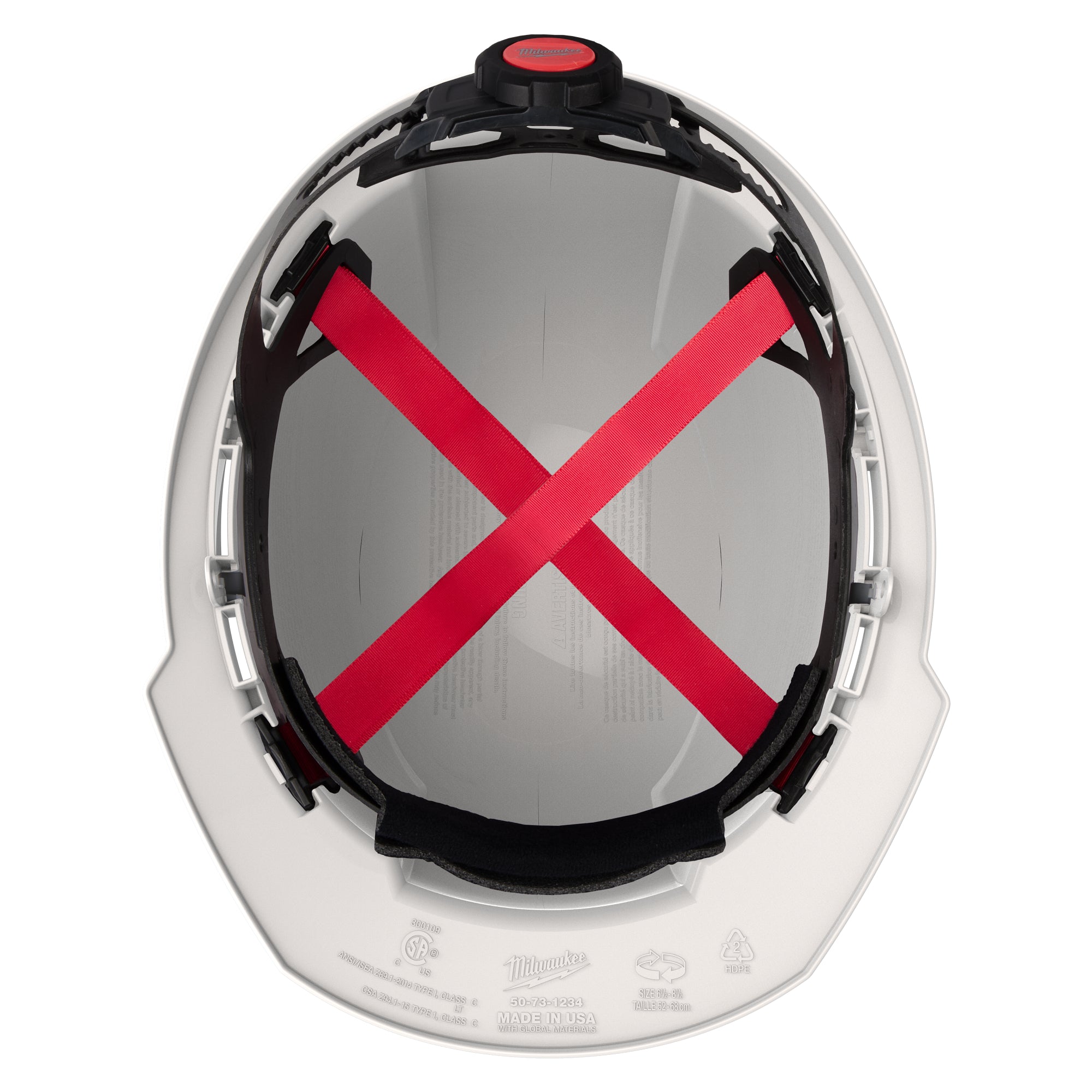 CASQUE DE SÉCURITÉ BLANC BOLT TYPE 1 REBORD AVANT CLASSE E