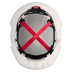 CASQUE DE SÉCURITÉ BLANC BOLT TYPE 1 REBORD COMPLET CLASSE E