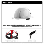 CASQUE DE SÉCURITÉ NOIR BOLT TYPE 1 REBORD COMPLET CLASSE C