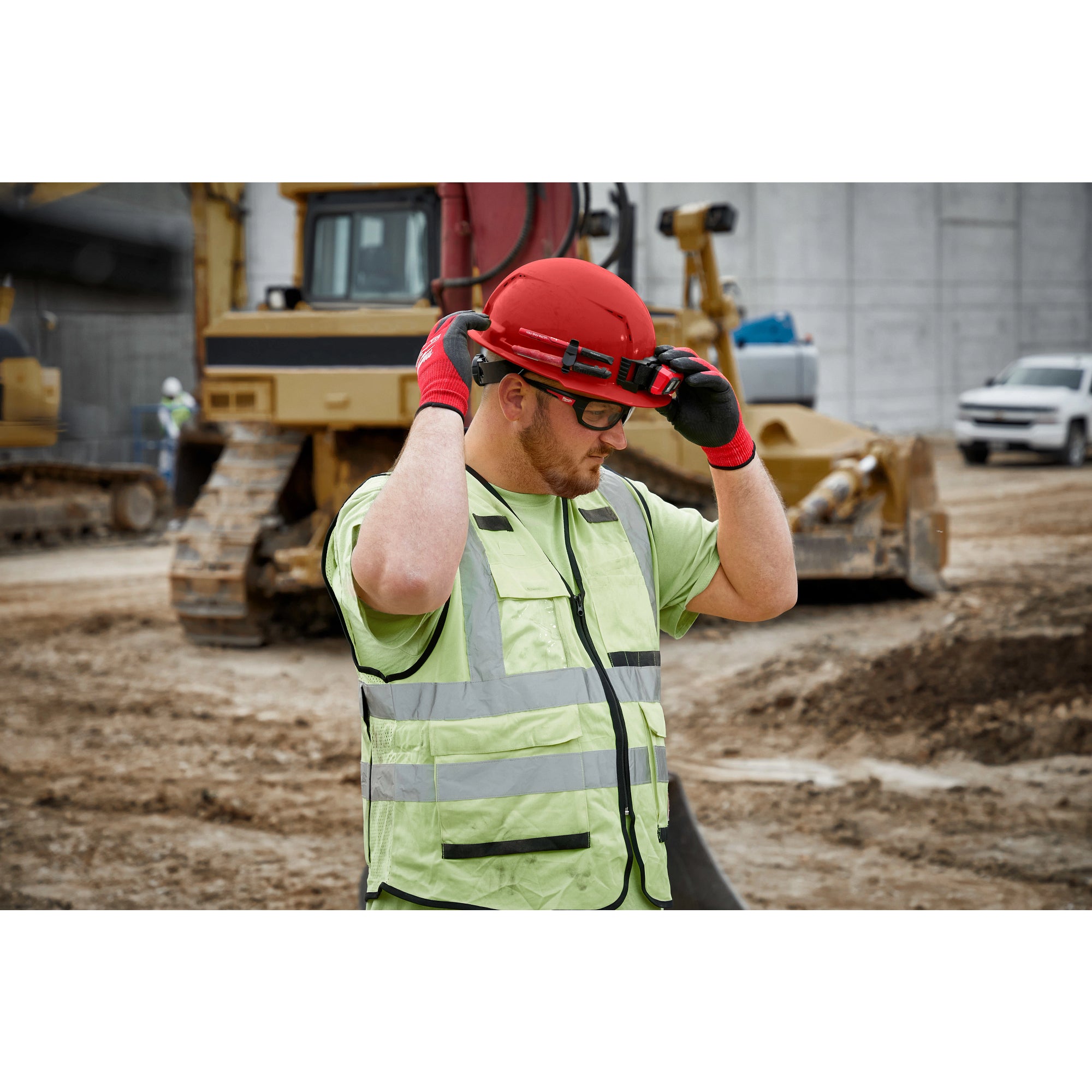 CASQUE DE SÉCURITÉ BLANC BOLT TYPE 1 REBORD AVANT CLASSE E