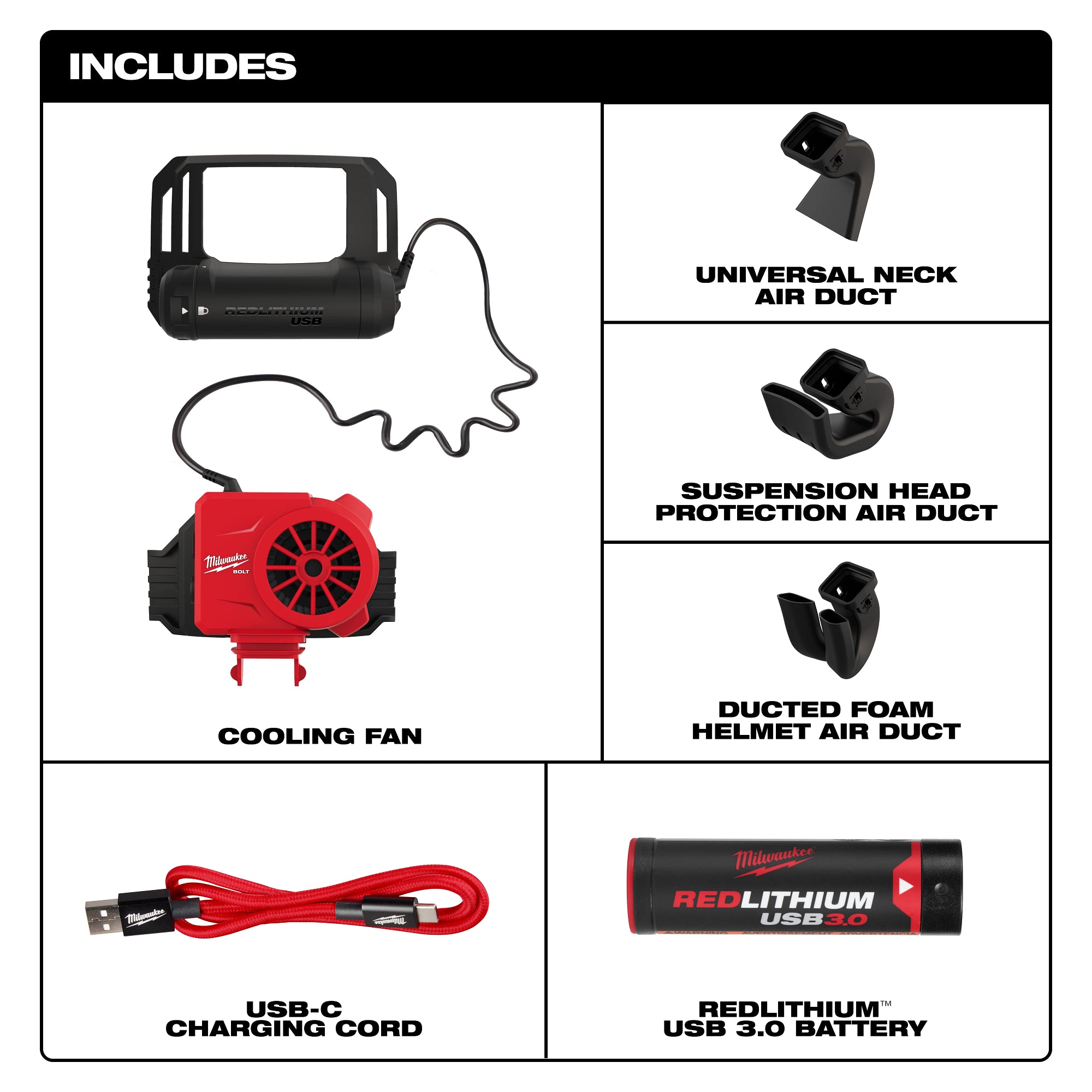 VENTILATEUR DE REFROIDISSEMENT REDLITHIUM USB BOLT