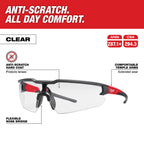 LUNETTE DE SÉCURITÉ CLAIRE ANTI-RAYURES