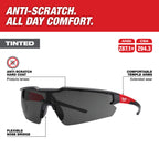 TINTED SCRATCH-RESISTANT SAFETY GLASSES