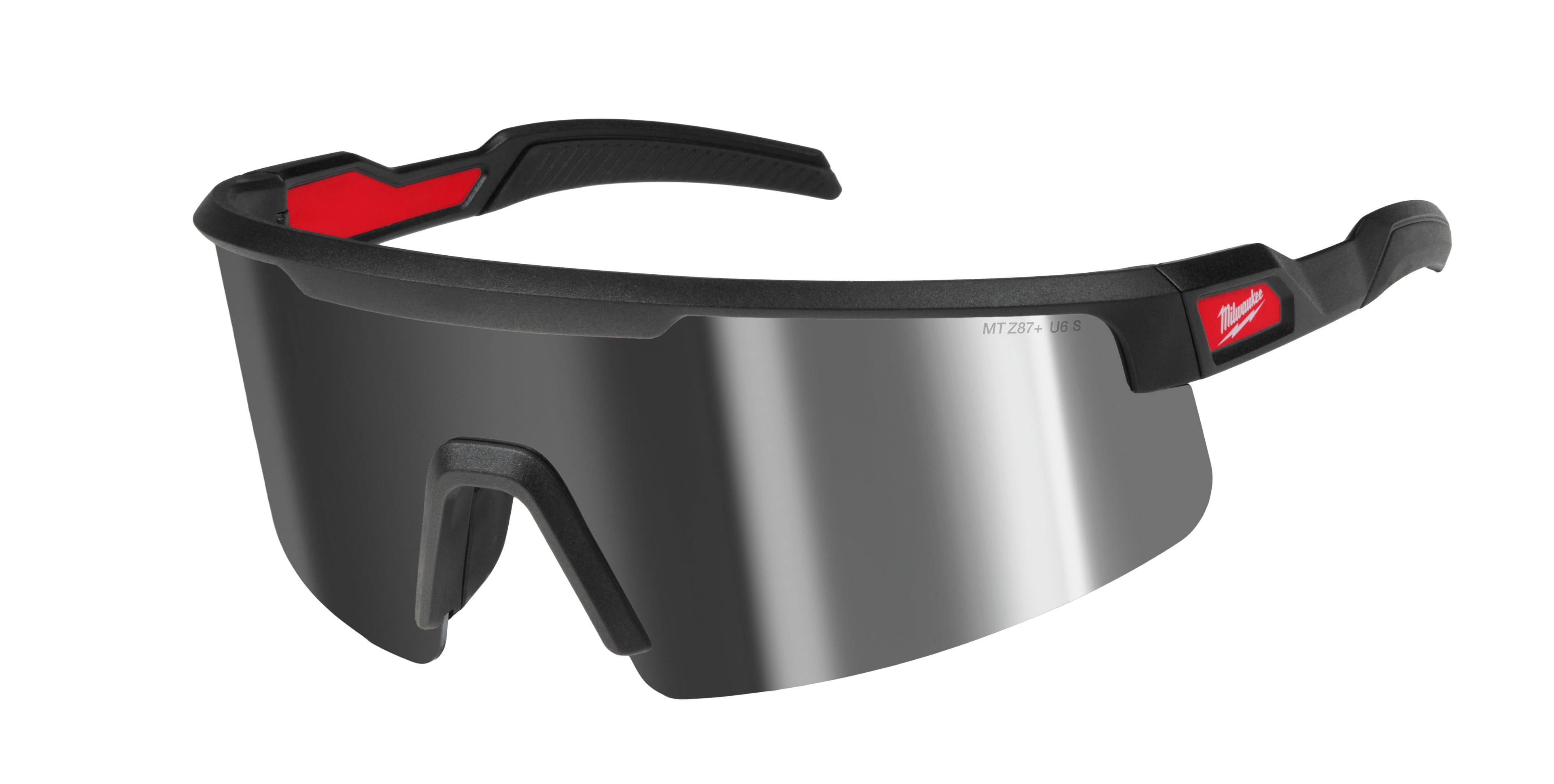 LUNETTE DE SÉCURITÉ ENVELOPPANTE – MIROIR ARGENT