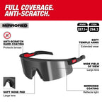 LUNETTE DE SÉCURITÉ ENVELOPPANTE – MIROIR ARGENT