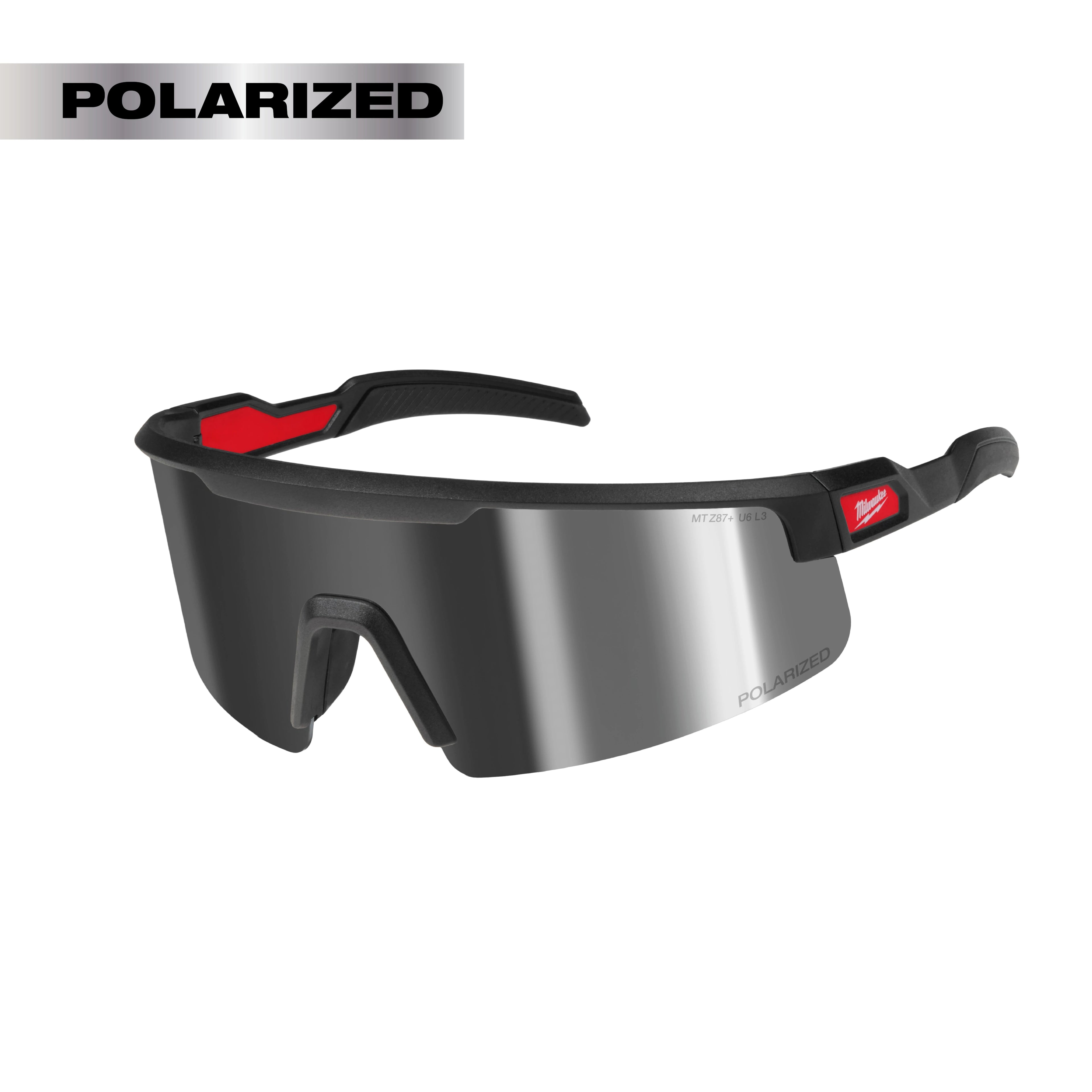 LUNETTE DE SÉCURITÉ POLARISÉE ENVELOPPANTE – MIROIR ARGENT