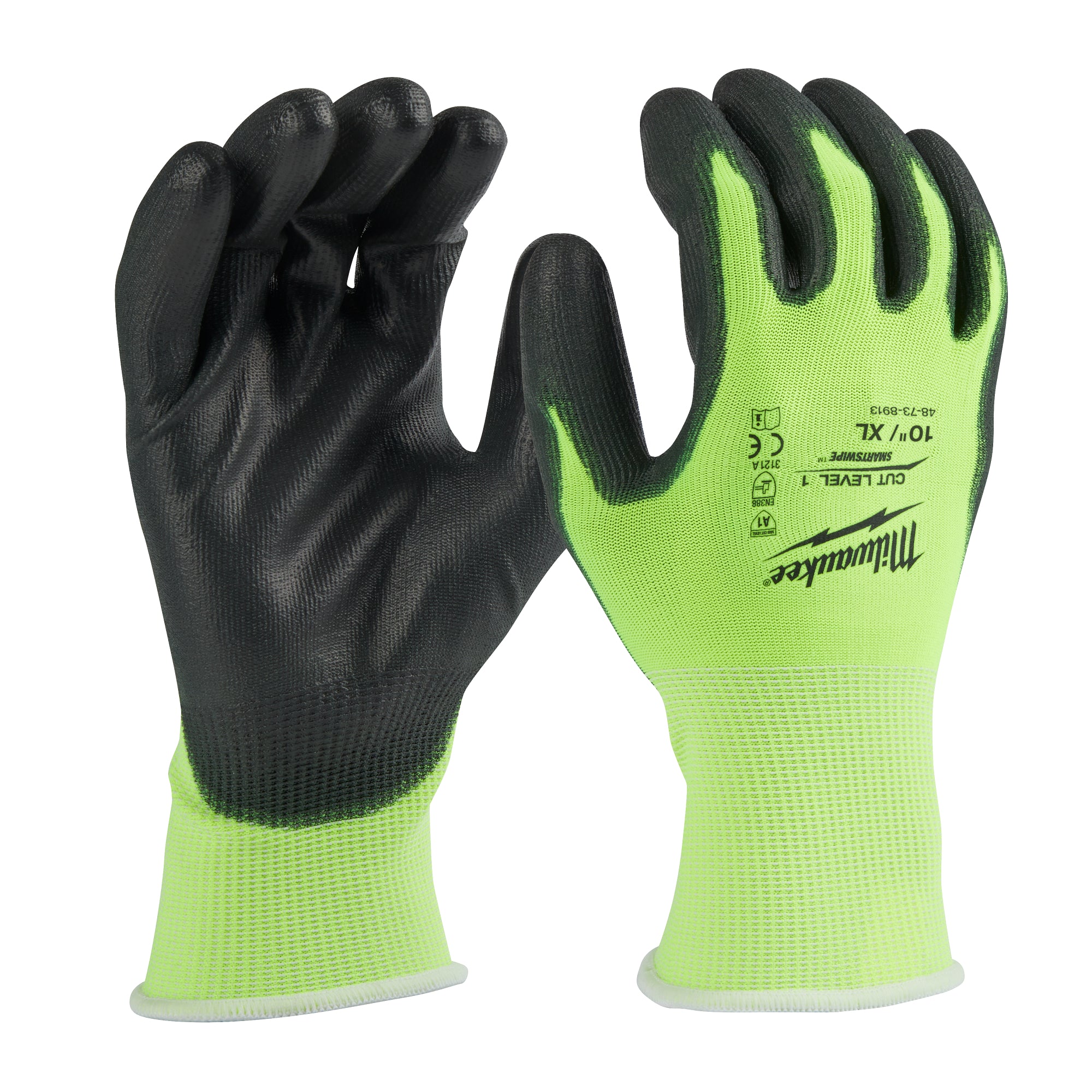 GANTS POLYURÉTHANE HAUTE VISIBILITÉ NIVEAU 1 ( X-LARGE )