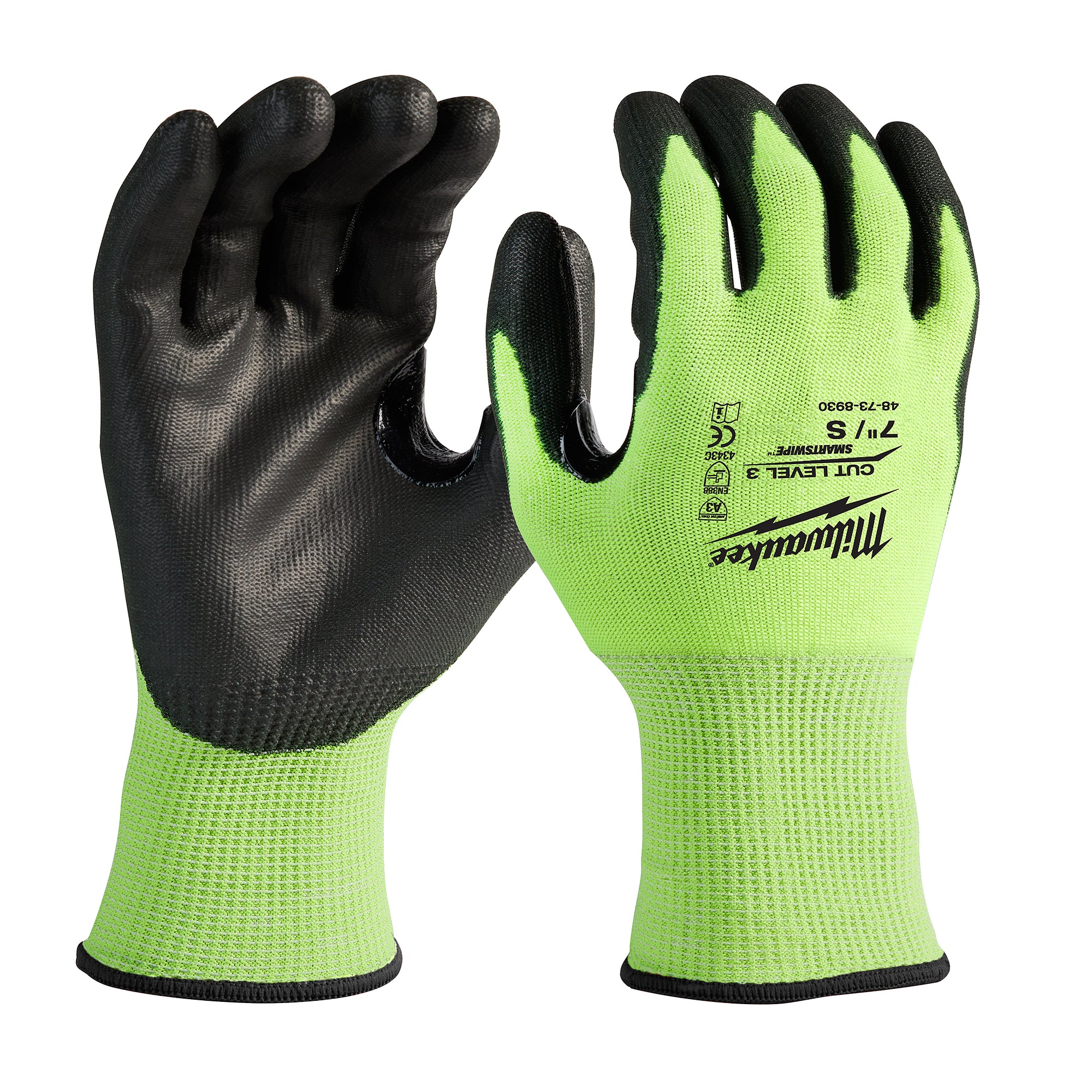GANTS POLYURÉTHANE HAUTE VISIBILITÉ NIVEAU 3 ( SMALL )