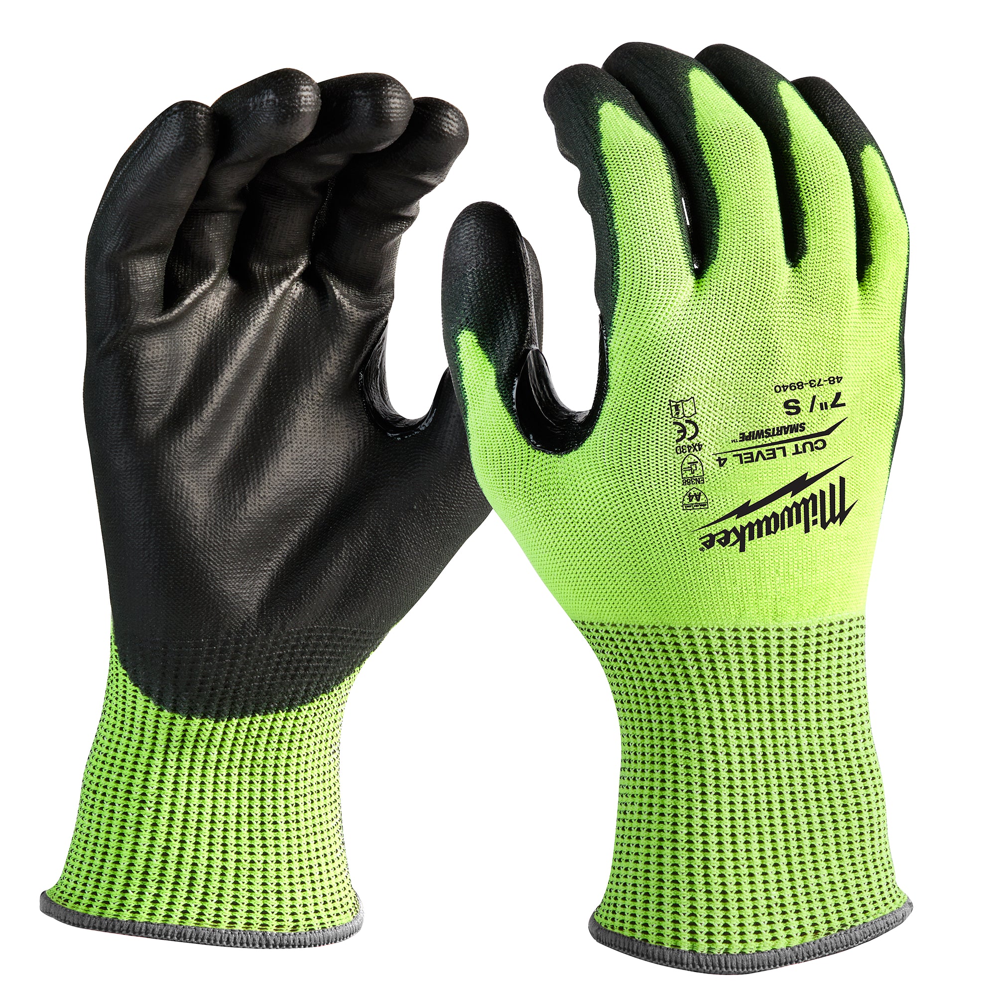 GANTS POLYURÉTHANE HAUTE VISIBILITÉ NIVEAU 4 ( SMALL )