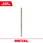 MÈCHE À MÉTAL 3/32'' EN TITANE (PQT 2)
