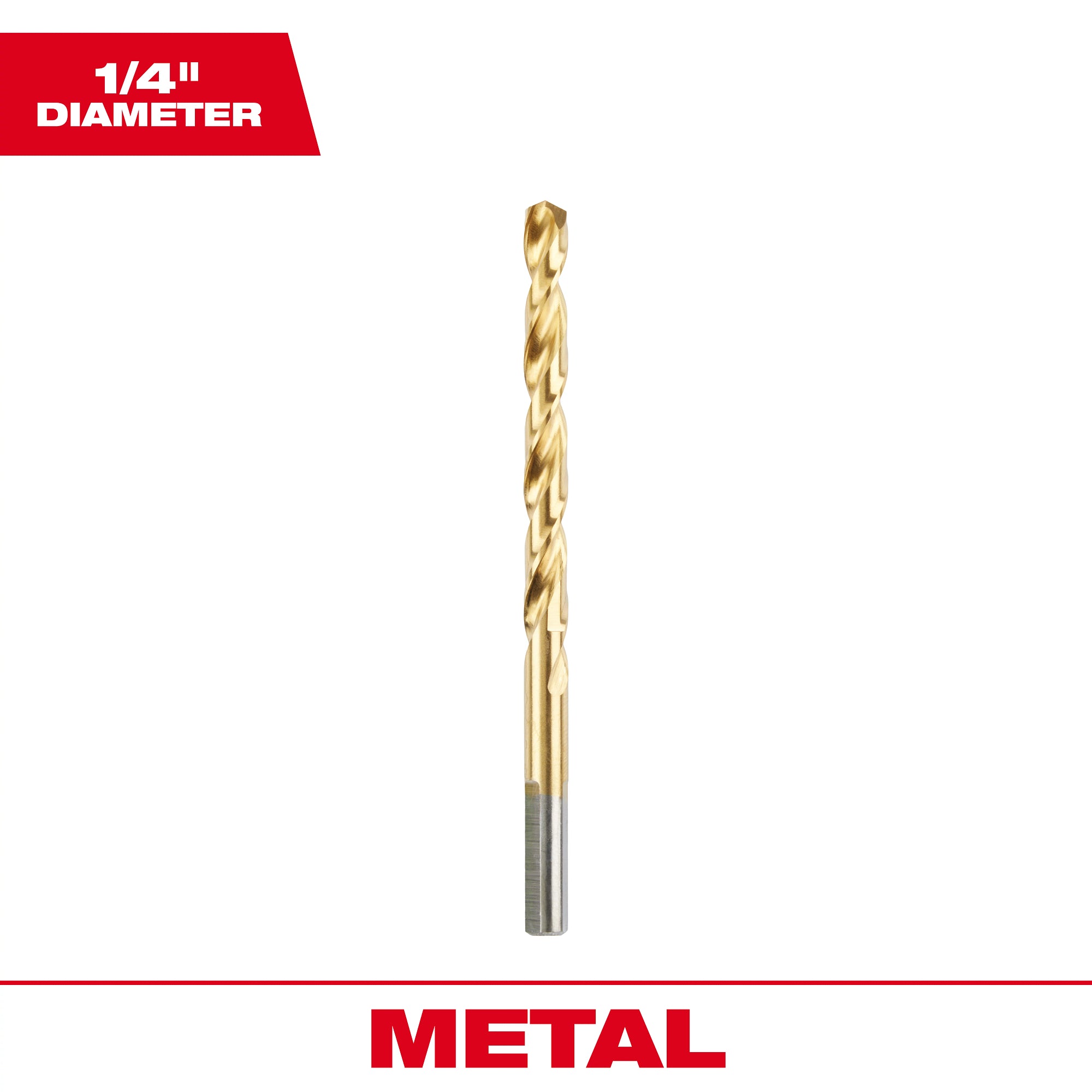 MÈCHE À MÉTAL 1/4'' EN TITANE