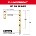 1/2" TITANIUM METAL DRILL BIT