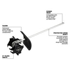 M18 FUEL QUIK-LOK Tiller Attachment