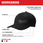 CASQUETTE FLEXFIT MILWAUKEE (NOIR - S/M)