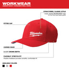 CASQUETTE FLEXFIT MILWAUKEE (ROUGE - L/XL)
