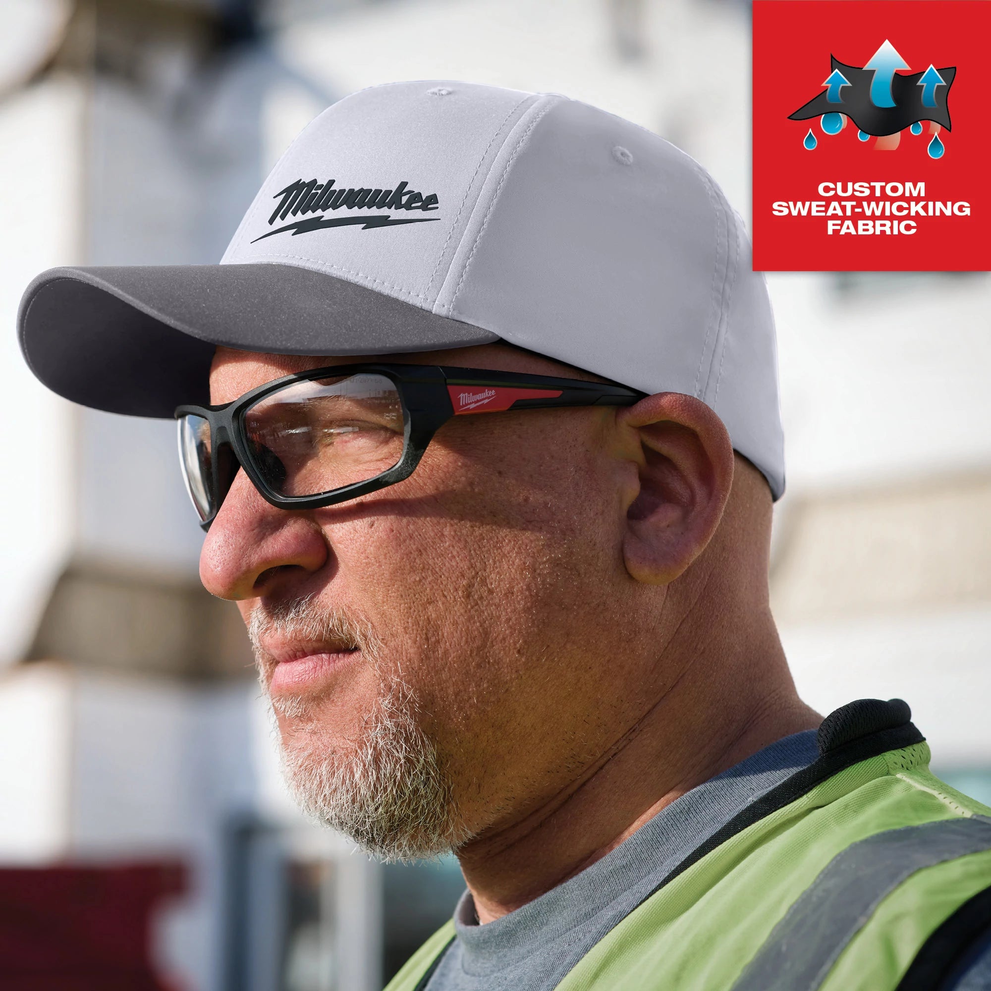 CASQUETTE FLEXFIT PERFORMANCE MILWAUKEE (GRIS - L/XL)