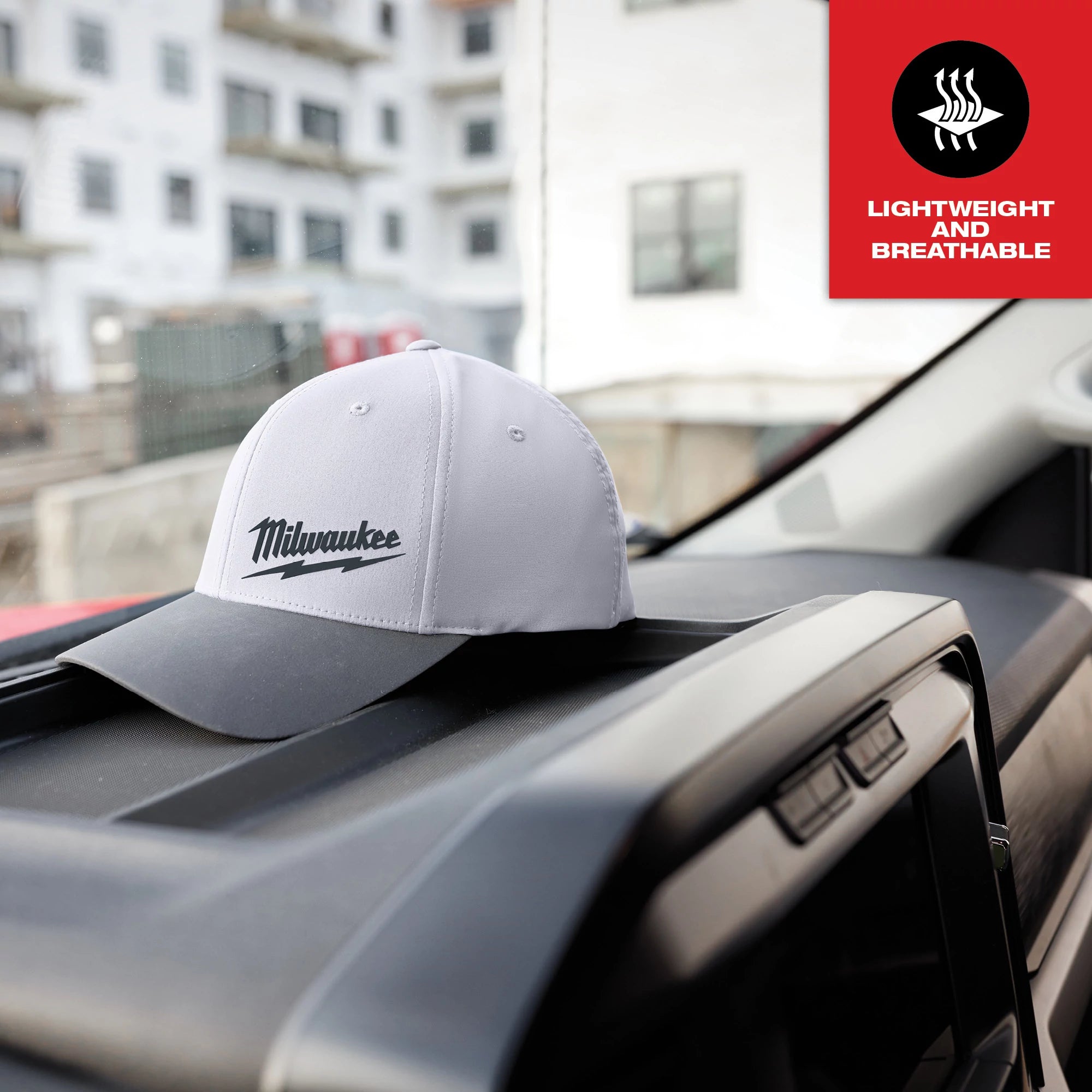 CASQUETTE FLEXFIT PERFORMANCE MILWAUKEE (GRIS - S/M)