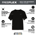 T-SHIRT DE TRAVAIL MANCHE COURTE HYBRIDE (NOIR - 2XL)