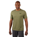 T-SHIRT DE TRAVAIL MANCHE COURTE HYBRIDE (VERT - MEDIUM)