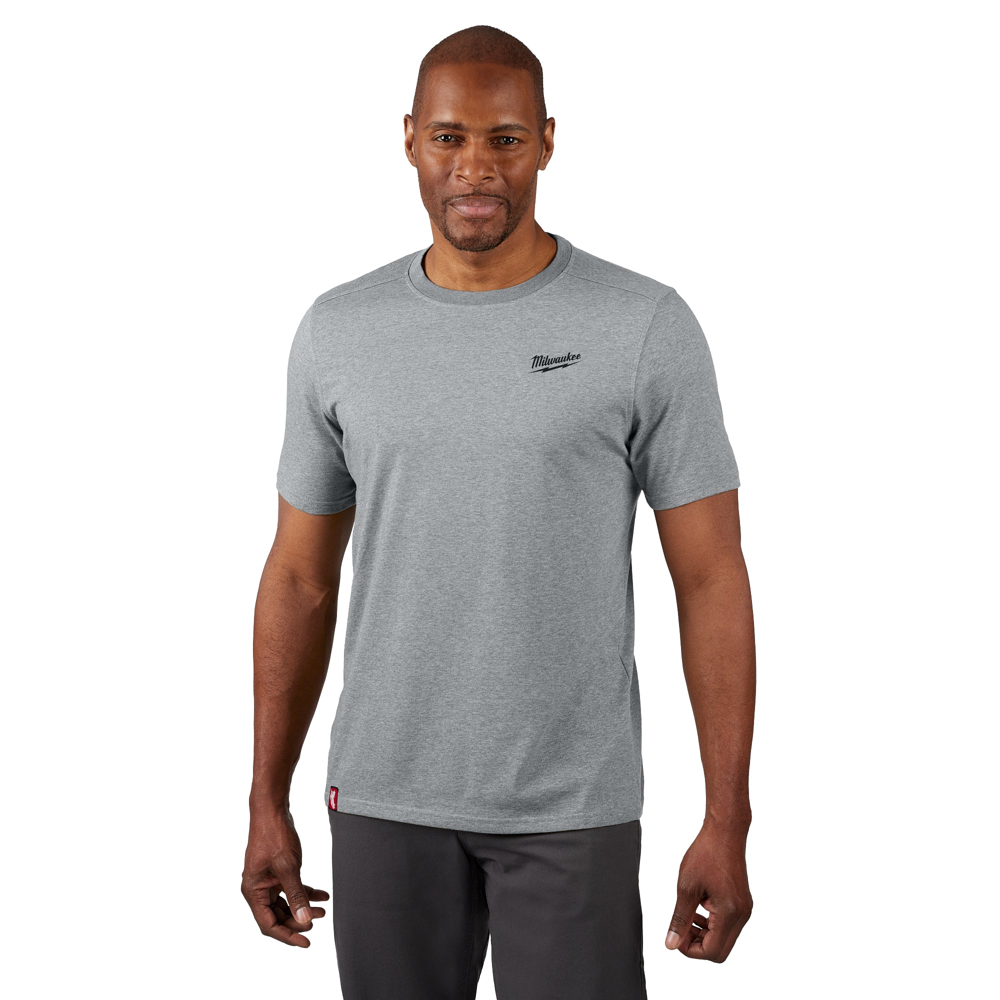 T-SHIRT DE TRAVAIL MANCHE COURTE HYBRIDE (GRIS - 2XL)
