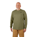 LONG-SLEEVED HYBRID WORK SHIRT (GREEN - LARGE)
