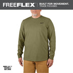 LONG-SLEEVED HYBRID WORK SHIRT (GREEN - LARGE)