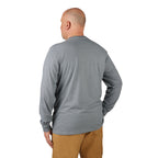CHANDAIL DE TRAVAIL MANCHE LONGUE HYBRIDE (GRIS- 2XLARGE)