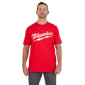 MILWAUKEE SHORT SLEEVE T-SHIRT BIG LOGO (RED - LARGE)