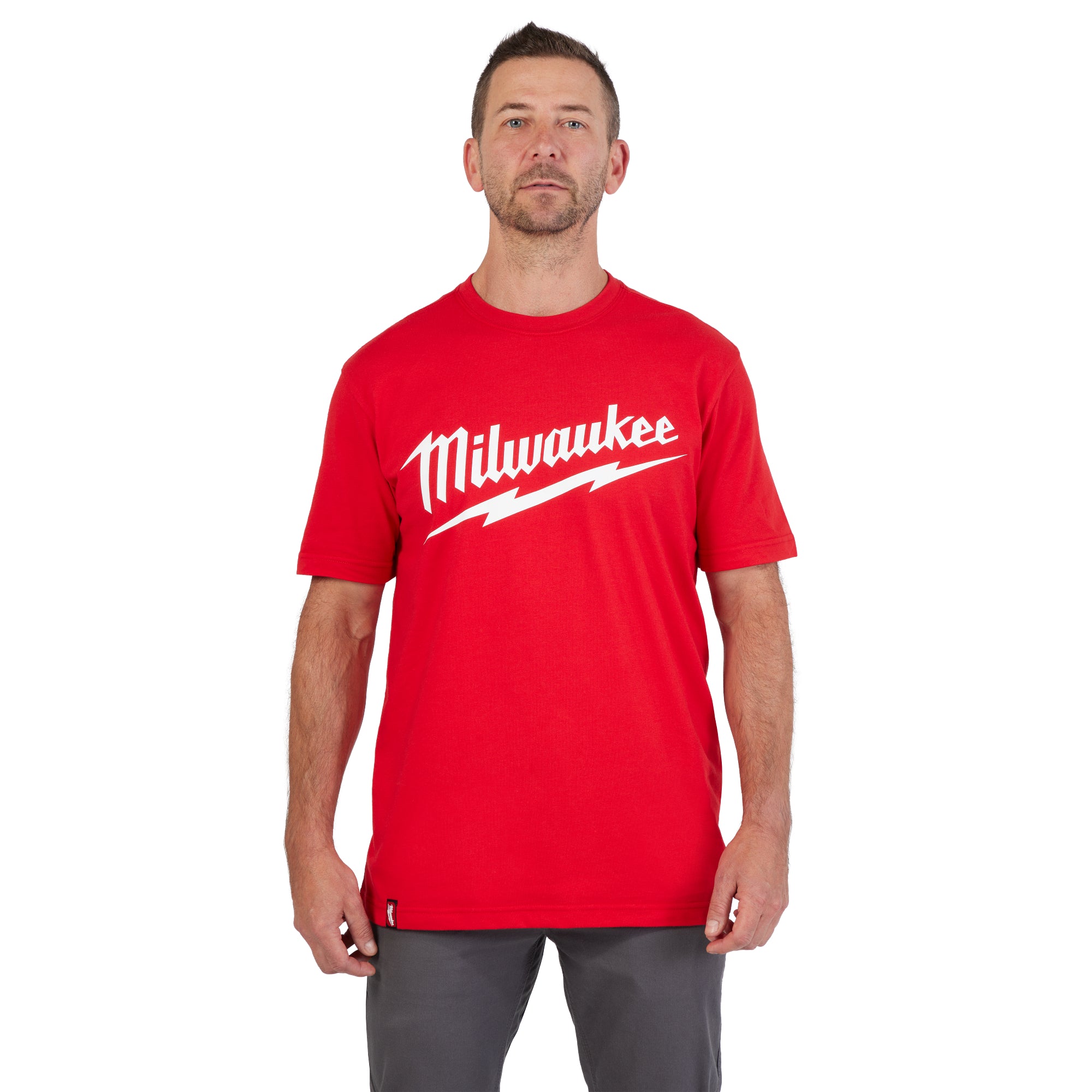 T-SHIRT MANCHE COURTE MILWAUKEE BIG LOGO (ROUGE - XLARGE)