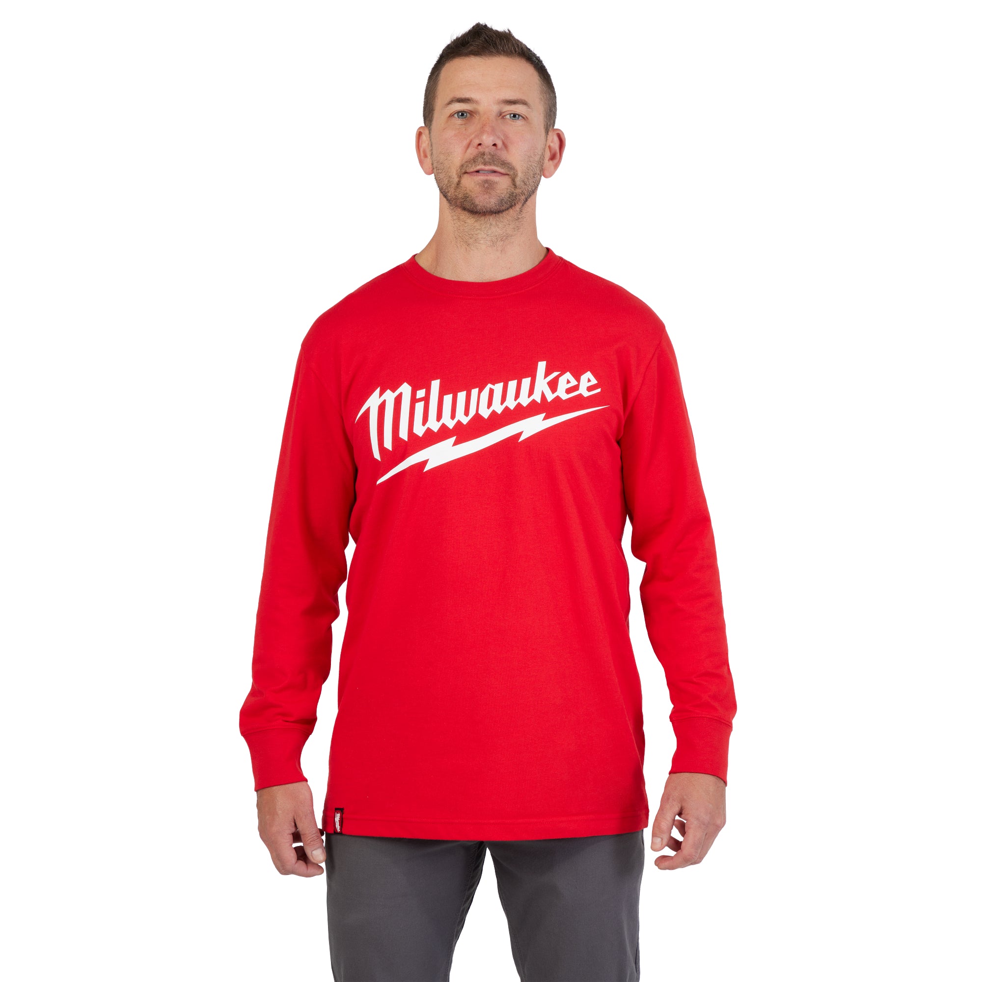 CHANDAIL MANCHE LONGUE MILWAUKEE BIG LOGO (ROUGE - 2XLARGE)