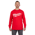 CHANDAIL MANCHE LONGUE MILWAUKEE BIG LOGO (ROUGE - MEDIUM)
