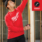 CHANDAIL MANCHE LONGUE MILWAUKEE BIG LOGO (ROUGE - LARGE)
