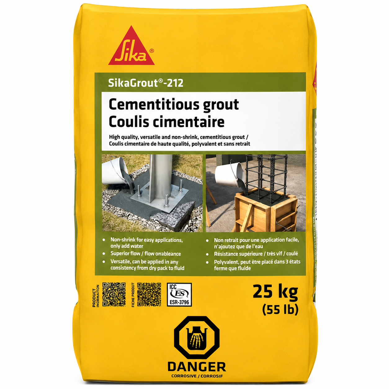 COULIS CIMENTAIRE SANS RETRAIT (25KG)