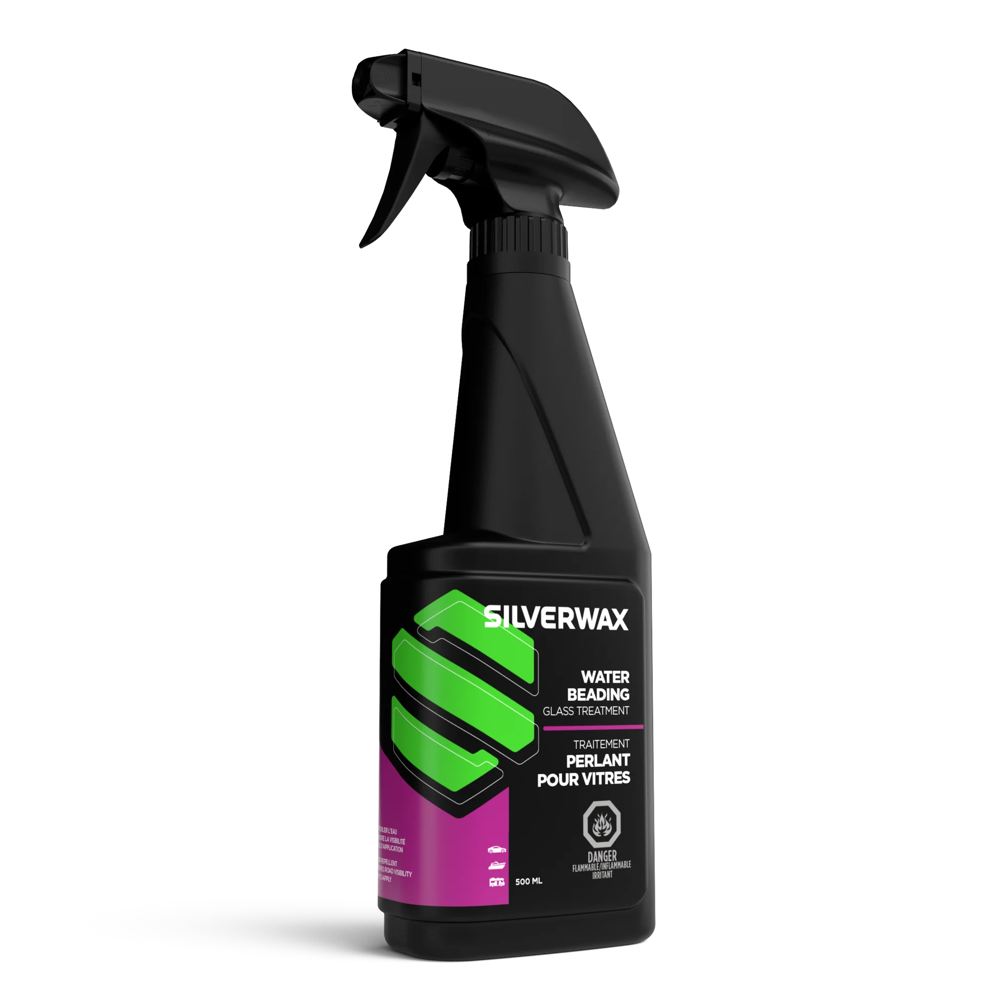 TRAITEMENT PERLANT POUR VITRES (500ML)