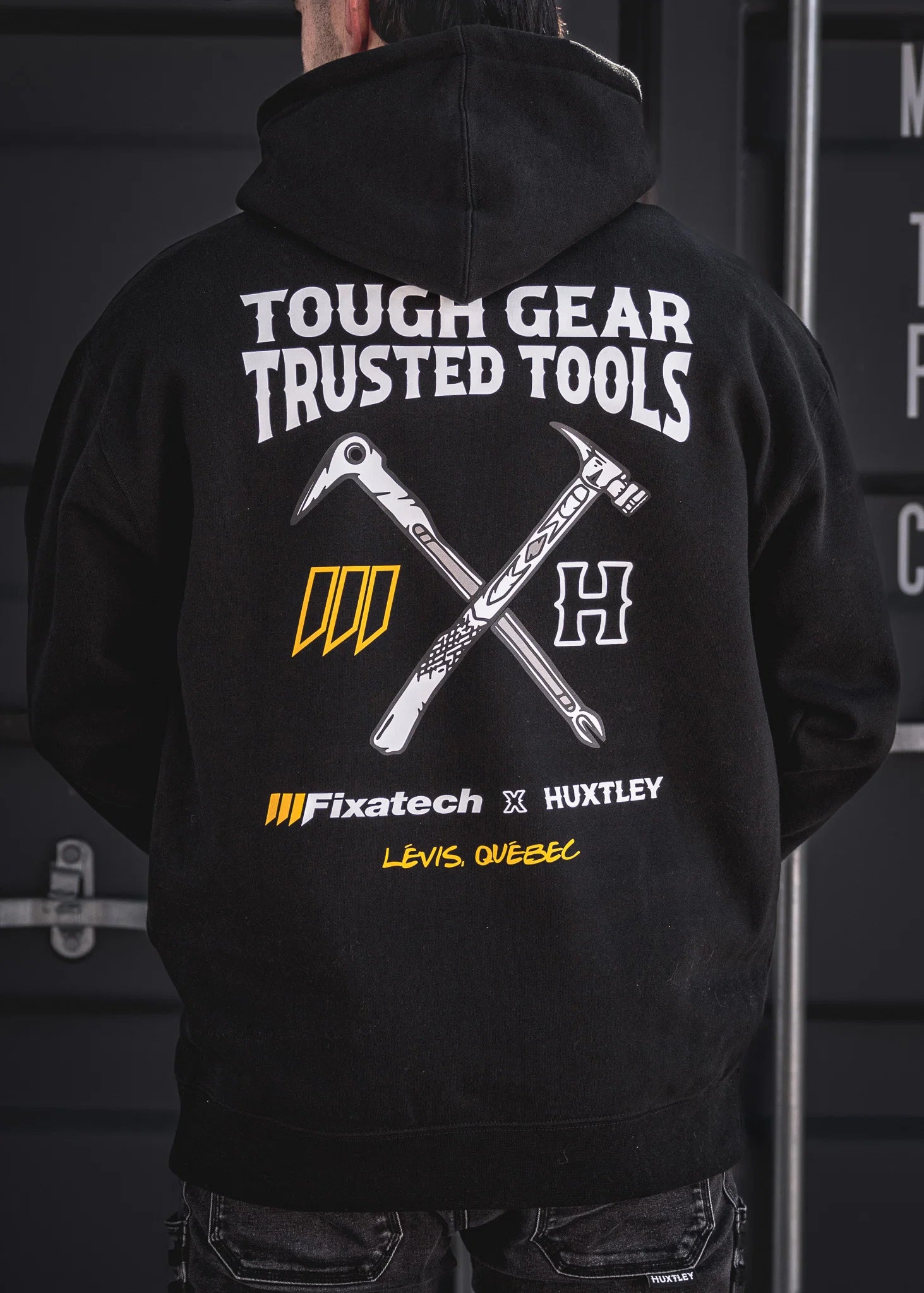 HOODIE HX-717 TOUGH GEAR TRUSTED TOOLS NOIR ( M )