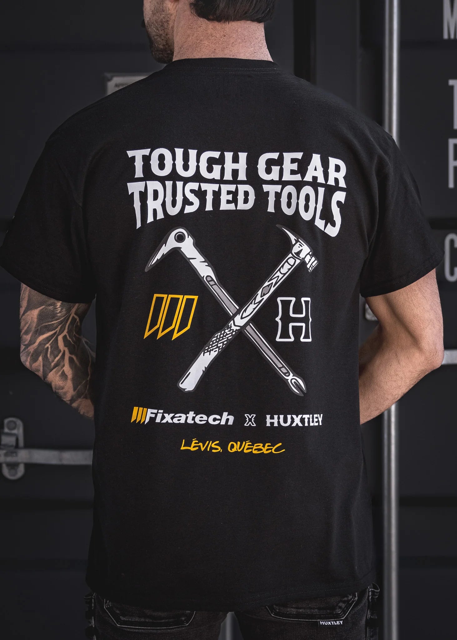 T-SHIRT HX-891 TOUGH GEAR TRUSTED TOOLS NOIR ( M )