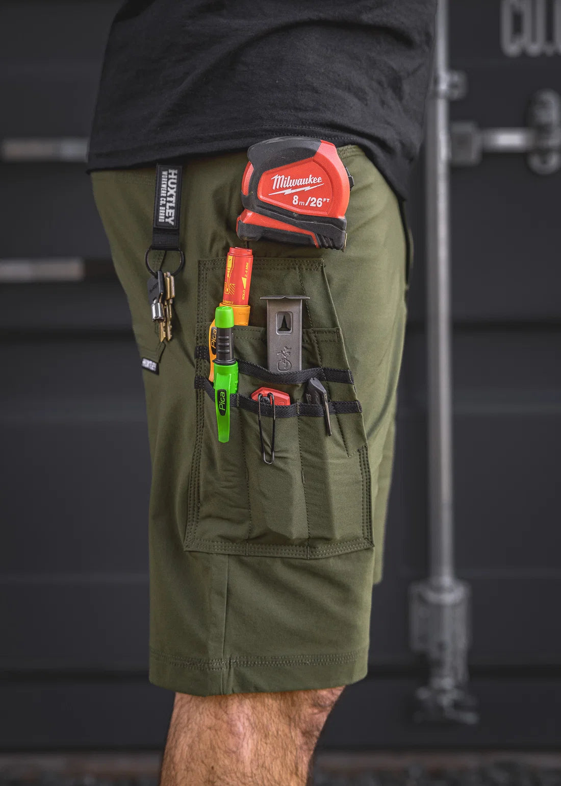 SHORT DE TRAVAIL SX-1 VERT OLIVE ( 34W - 11 )